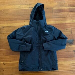 The North Face Black Hooded Rain Jacket